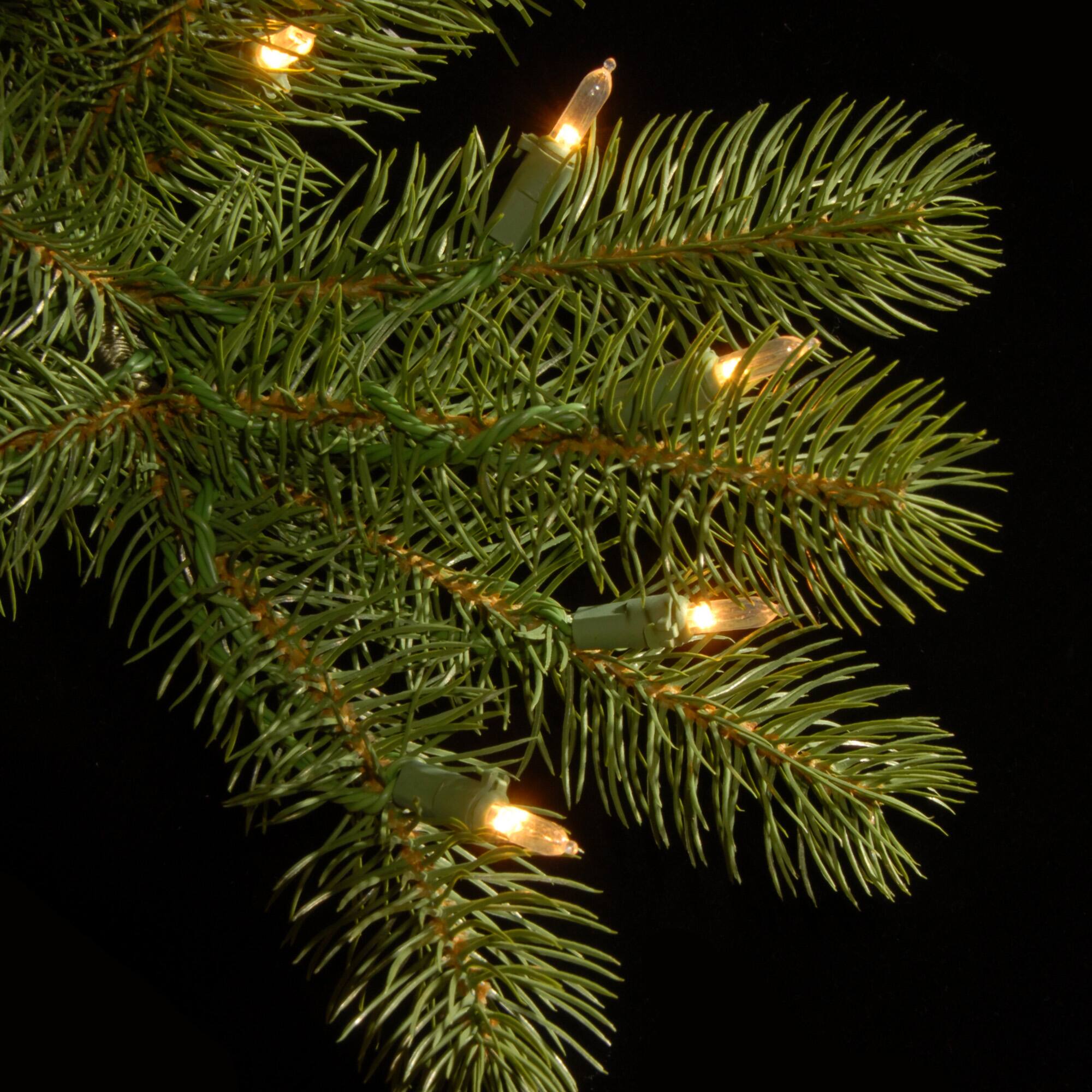 7 Ft. Pre-Lit Feel Real® Downswept Douglas Fir Full Artificial Christmas Tree, Clear Lights
